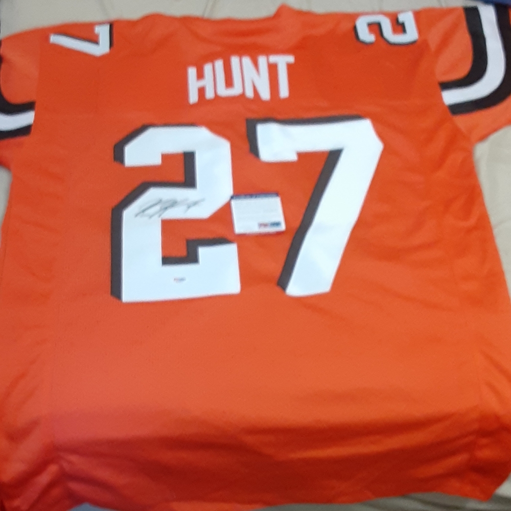 Autographed Kareem hunt jersey